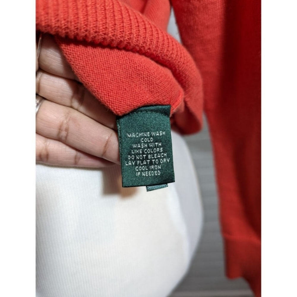 🧡🍊RALPH LAUREN Orange Turtleneck - Picture 7 of 7